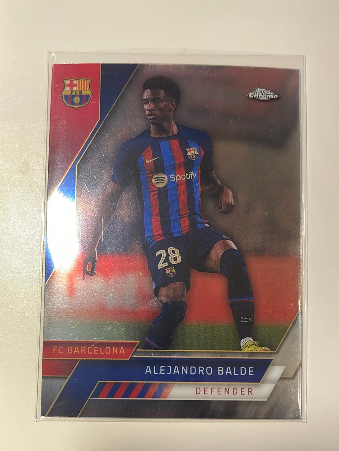Topps Chrome FC Barcelona 2023 – Alejandro Balde