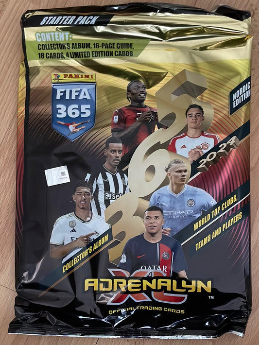 FIFA 365 2024 Nordic Edition - Startersæt - Mappe, Guide, 3 Boosters & 3 Limited-kort