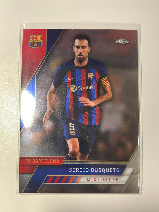 Topps Chrome FC Barcelona 2023 - Sergio Busquets