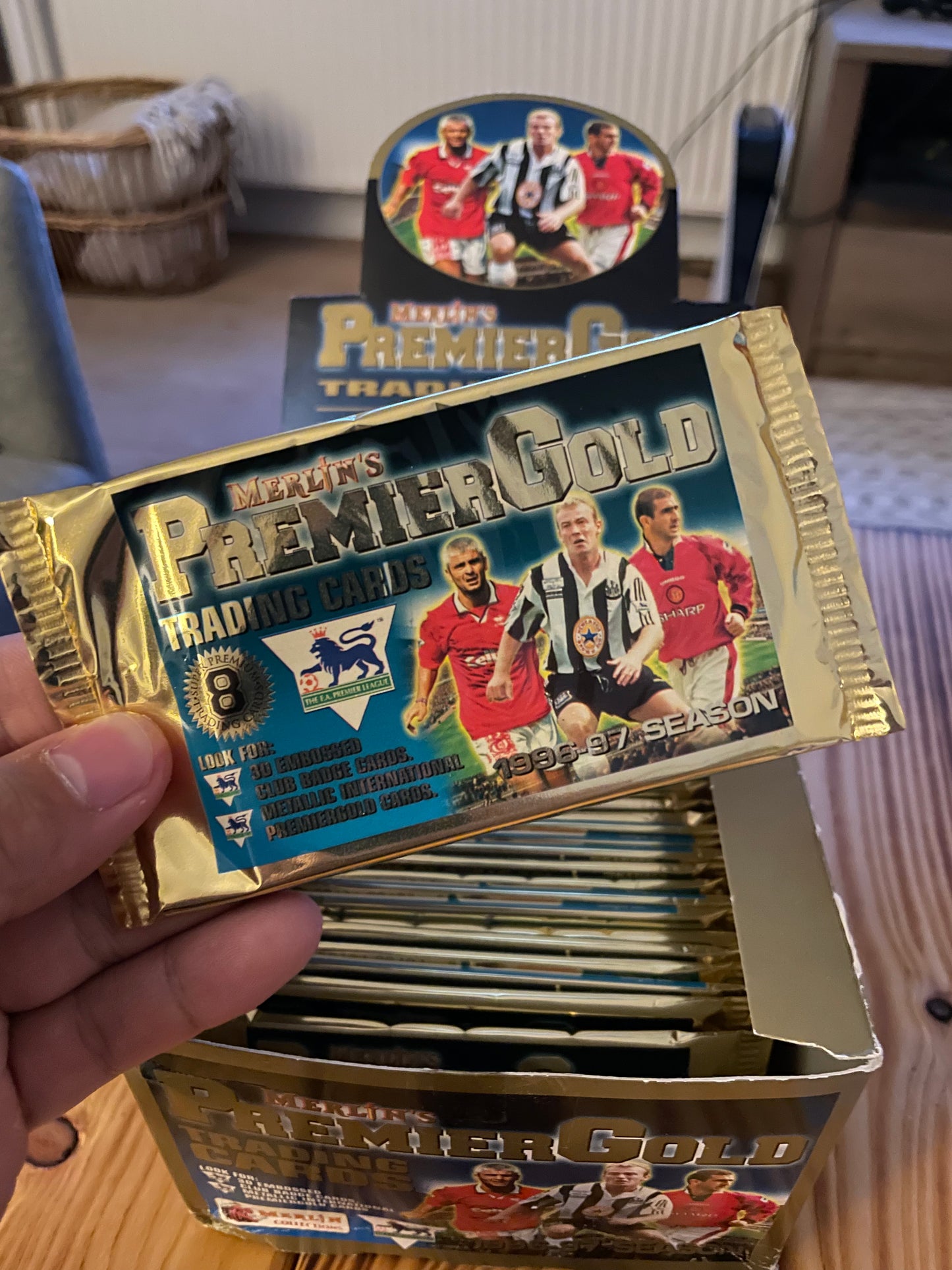 Merlin's Premier League Gold 1996/97 | 8 cards per package