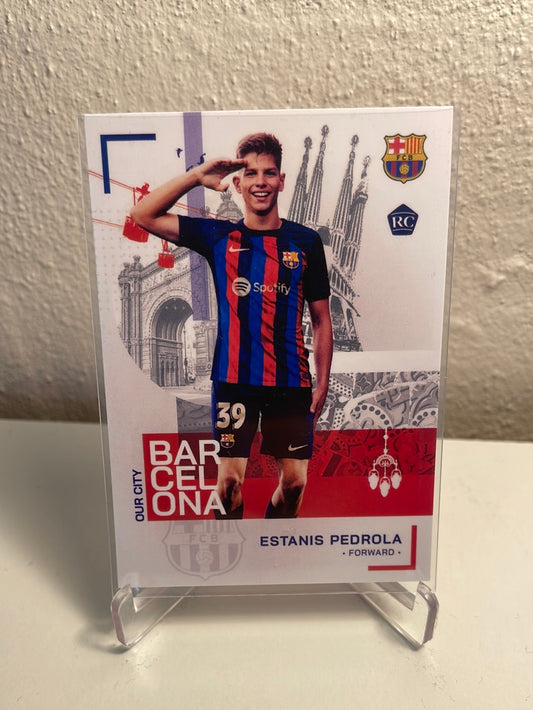 Topps FC Barcelona Mannschaftsset 2023 | Unsere Stadt | Estanis Pedrola