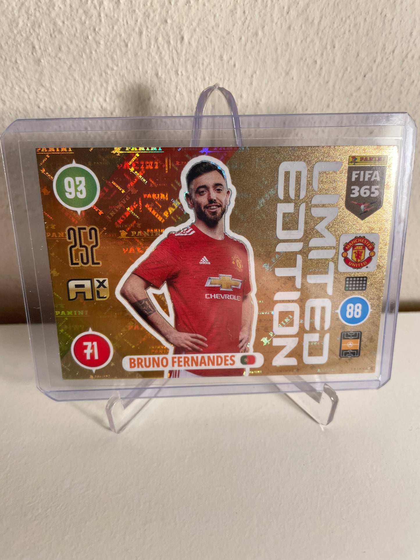 Panini FIFA 365 2021 | Limited Edition | Manchester United | Bruno Fernandes