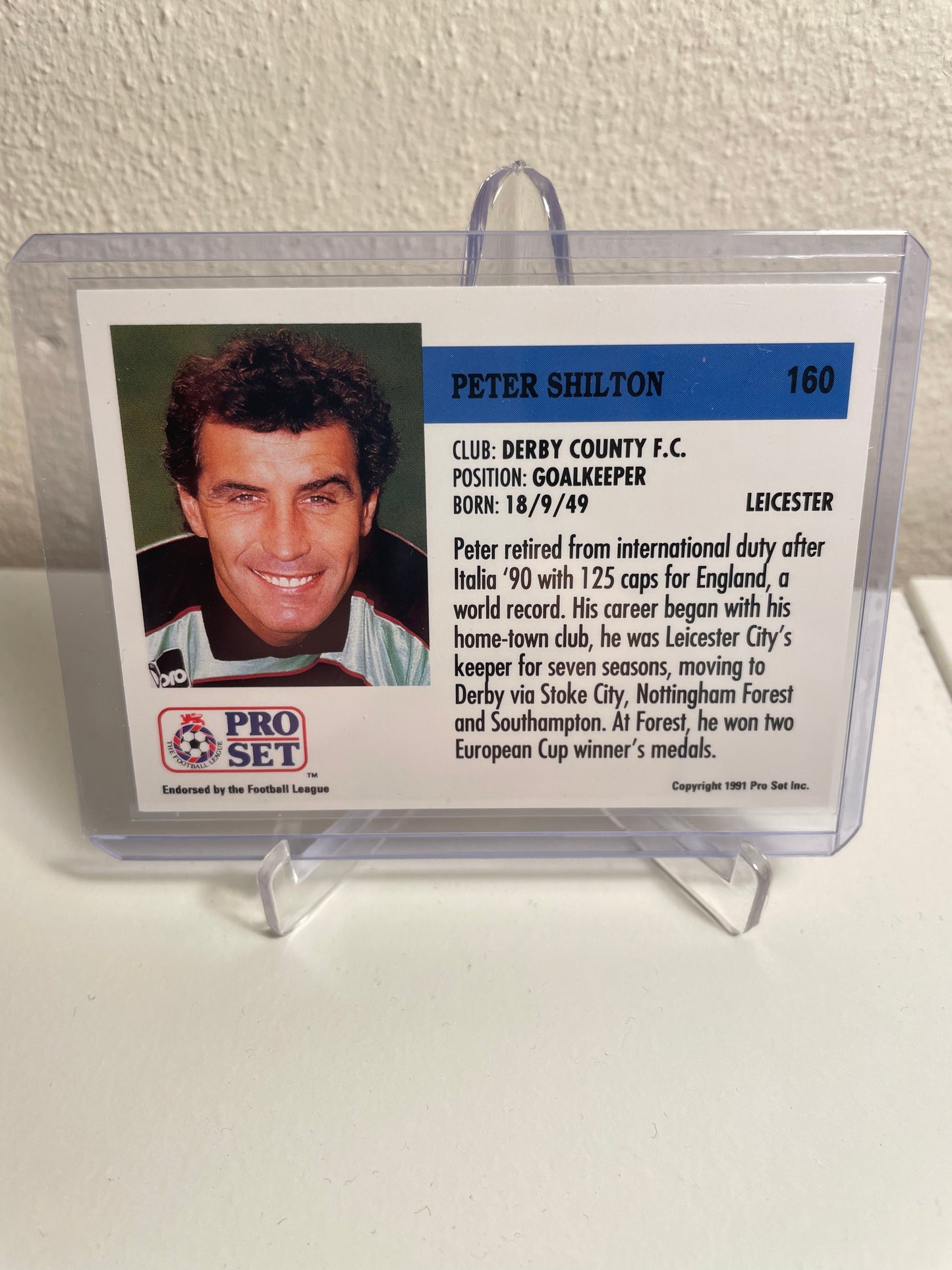 Pro Set 91/92 | Peter Shilton